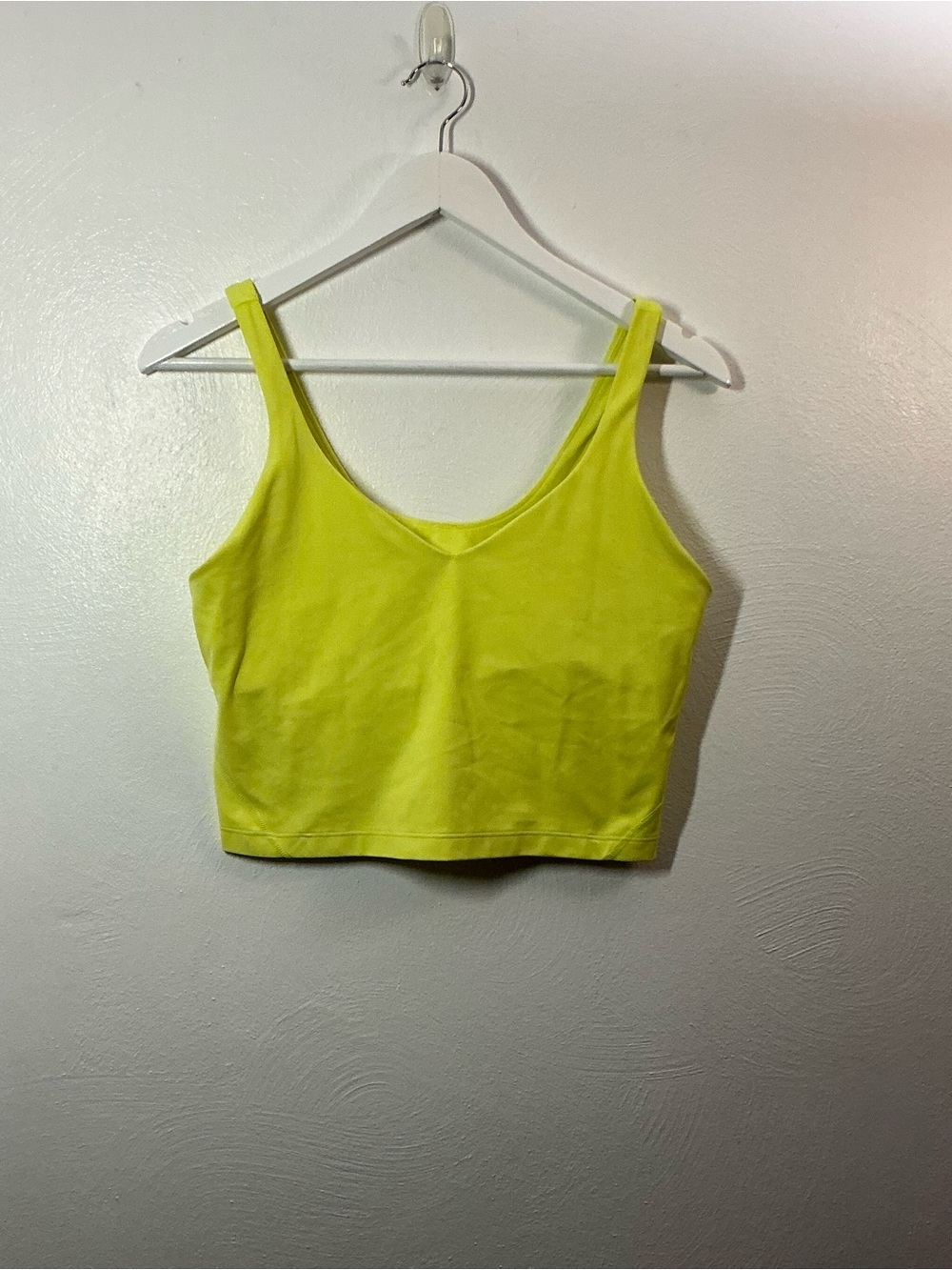 lululemon athletica Neon Yellow Align Crop Tank Top Size 12